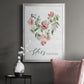 Paradise Floral Heart - Modern Framed Canvas Print