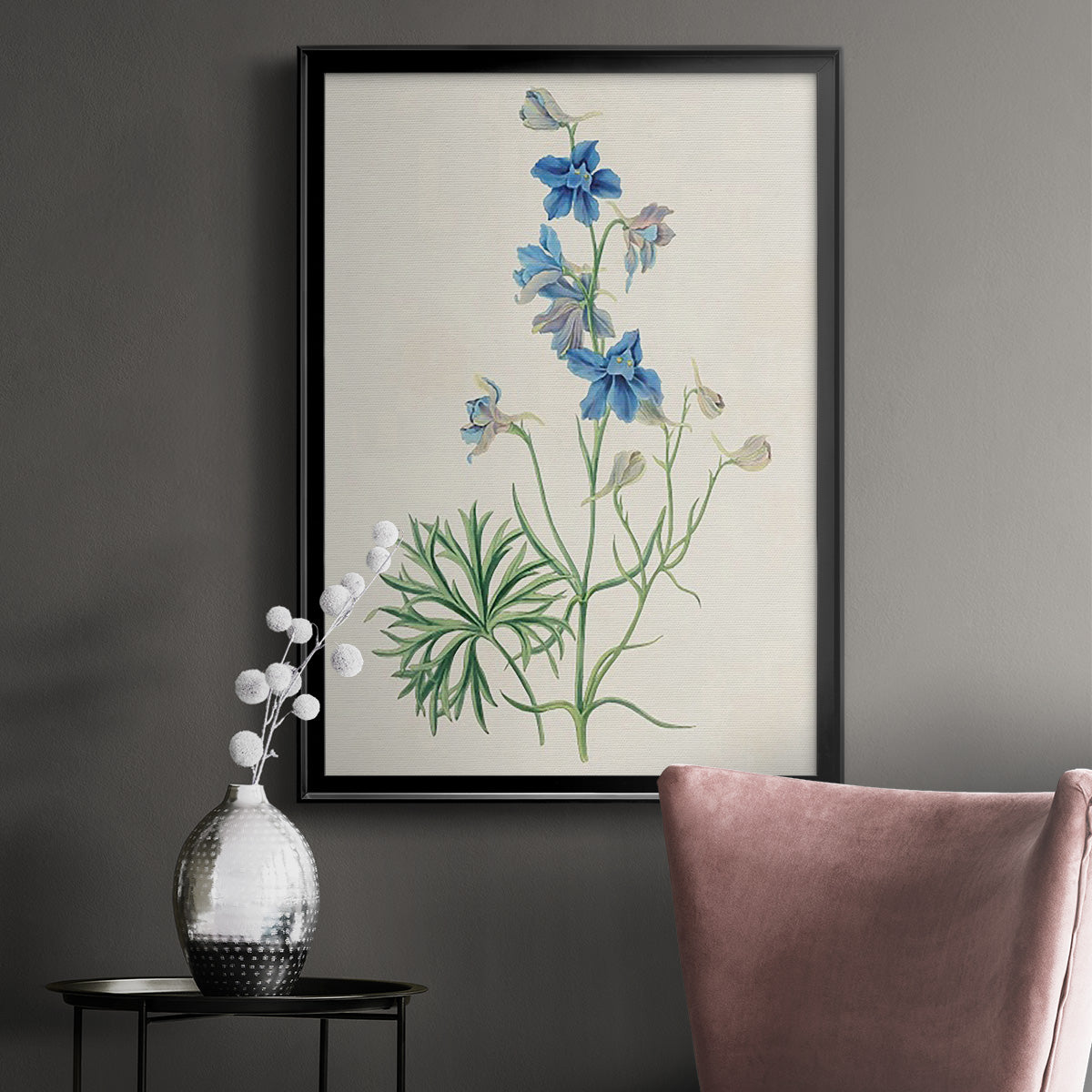 Flowers of the Seasons II - Modern Framed Canvas Print