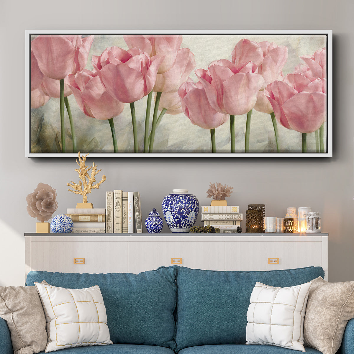 Nature Inspired II - Floater Framed Canvas Print