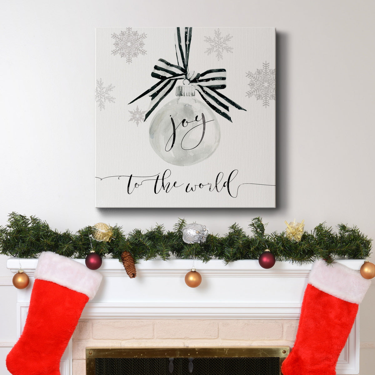 Joy Ornament - Premium Gallery Wrapped Canvas  - Ready to Hang