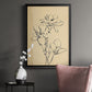 Magnolia Sketch II - Modern Framed Canvas Print