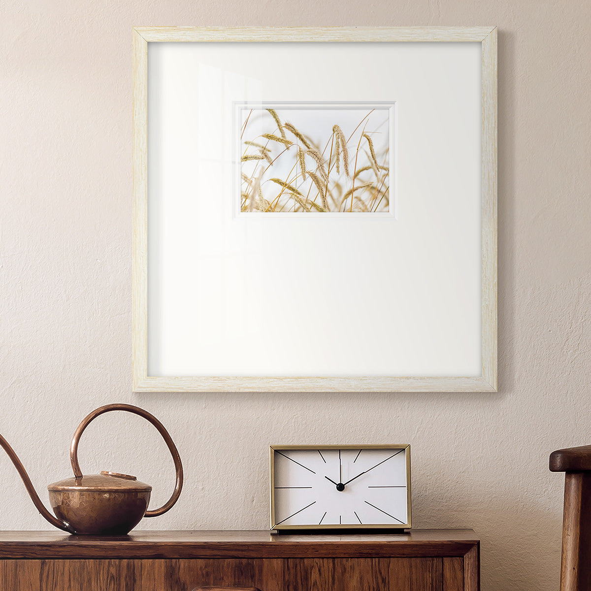 Wheat- Premium Framed Print Double Matboard