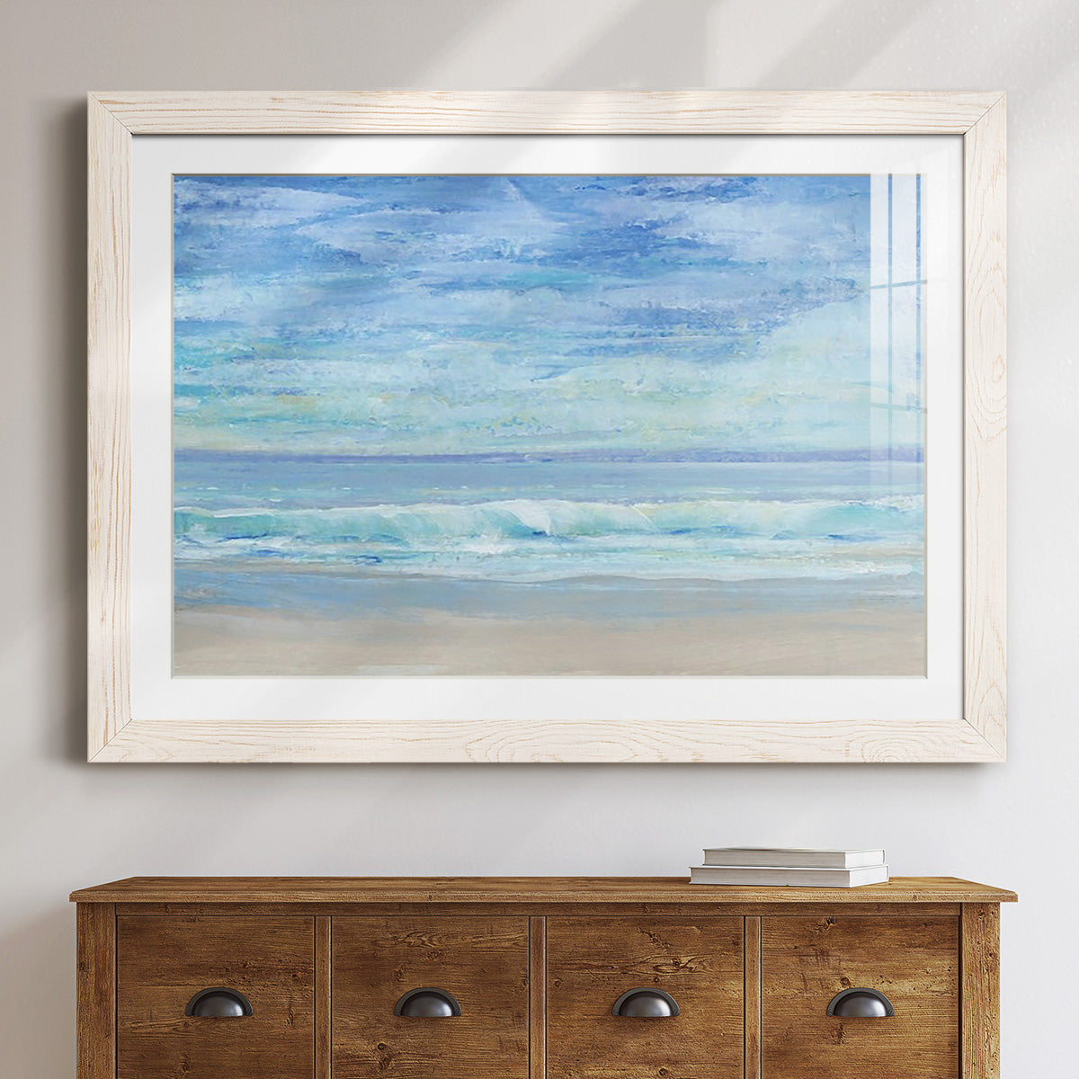 Rolling Surf I - Barnwood Framed Art Print