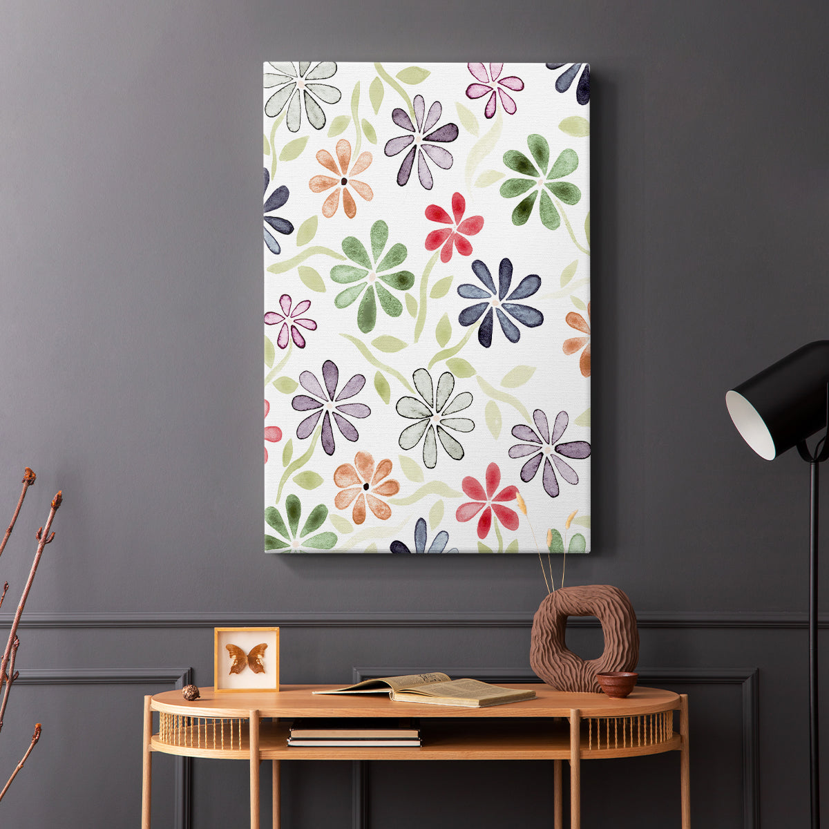 Faded Flowers I - Canvas Art Print