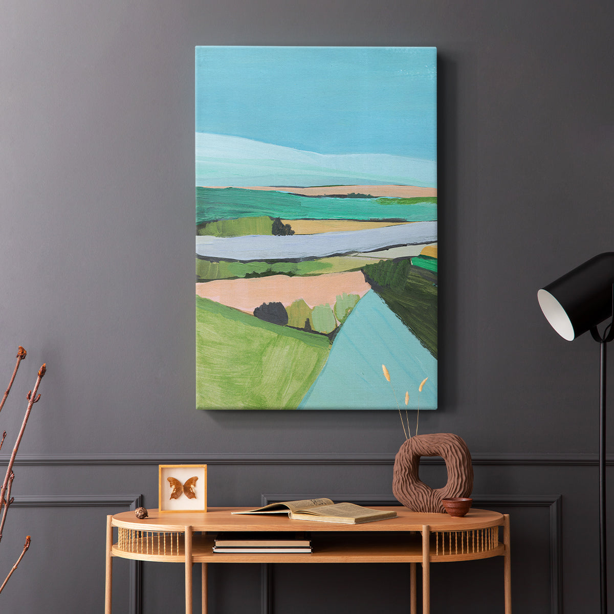 Bright Colored Countryside I - Canvas Art Print