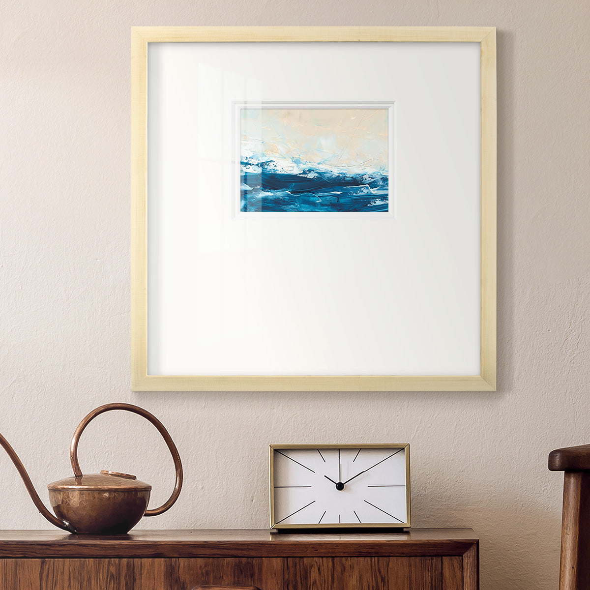 Wave after Wave III Premium Framed Print Double Matboard