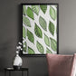 Patterned Leaf Shapes IV - Modern Framed Canvas Print