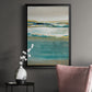 Aqua Quartz V2 - Modern Framed Canvas Print