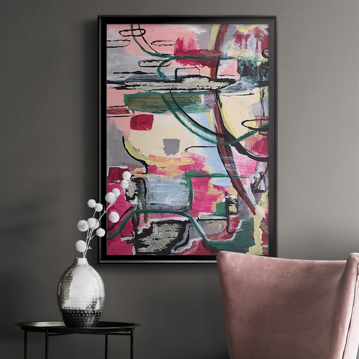 Multiple Wavelengths I - Modern Framed Canvas Print