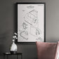 Toilet Paper Patent II - Modern Framed Canvas Print