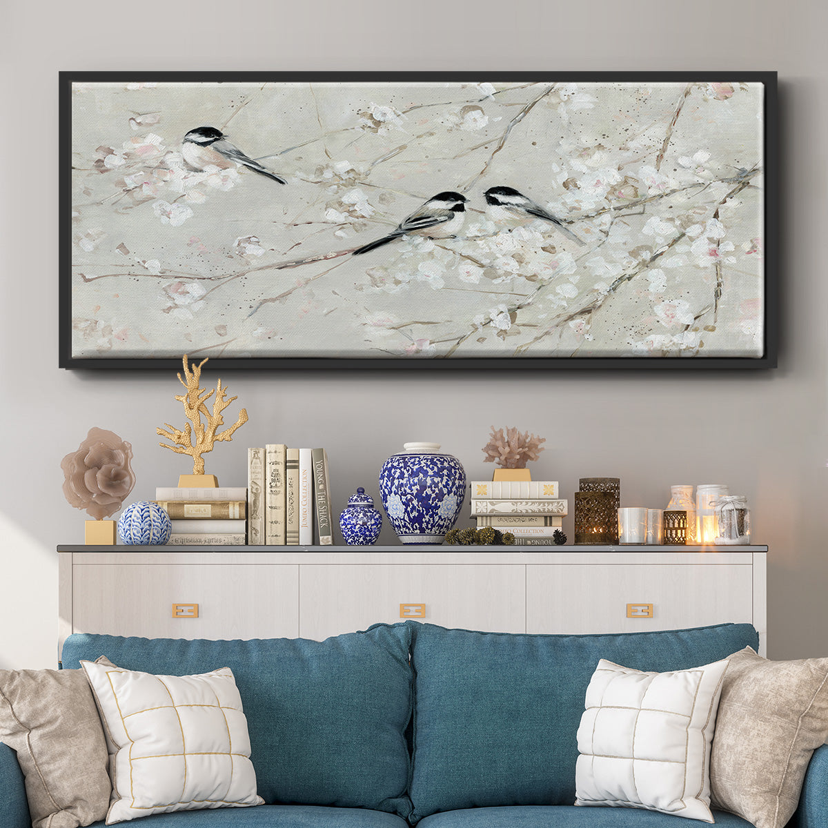 Nature's Confetti I - Floater Framed Canvas Print