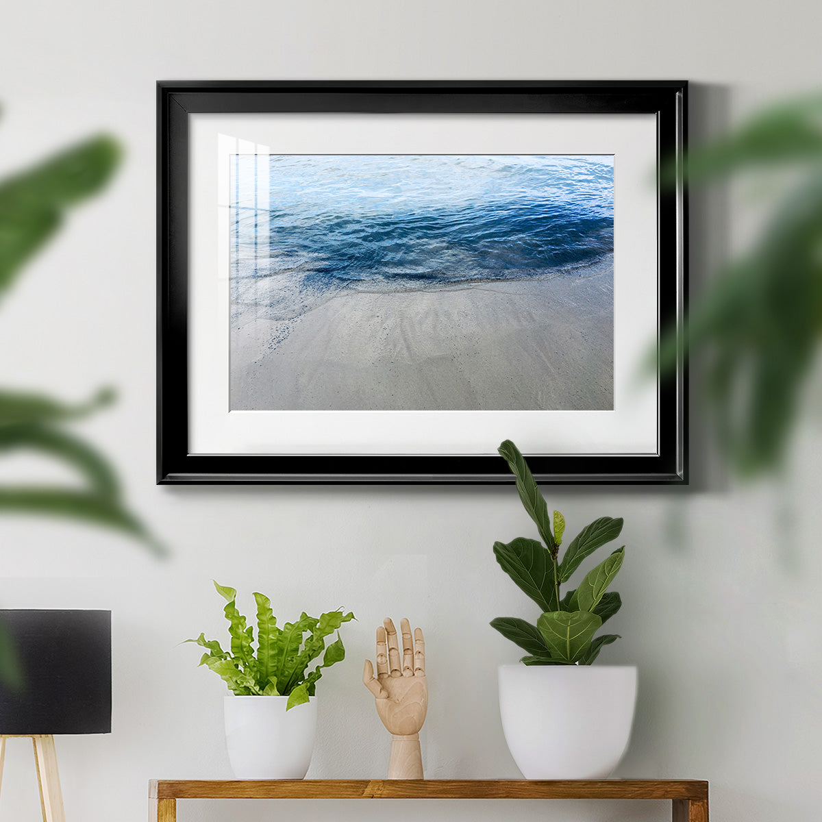 Aegean Blue Water - Modern Framed Art Print