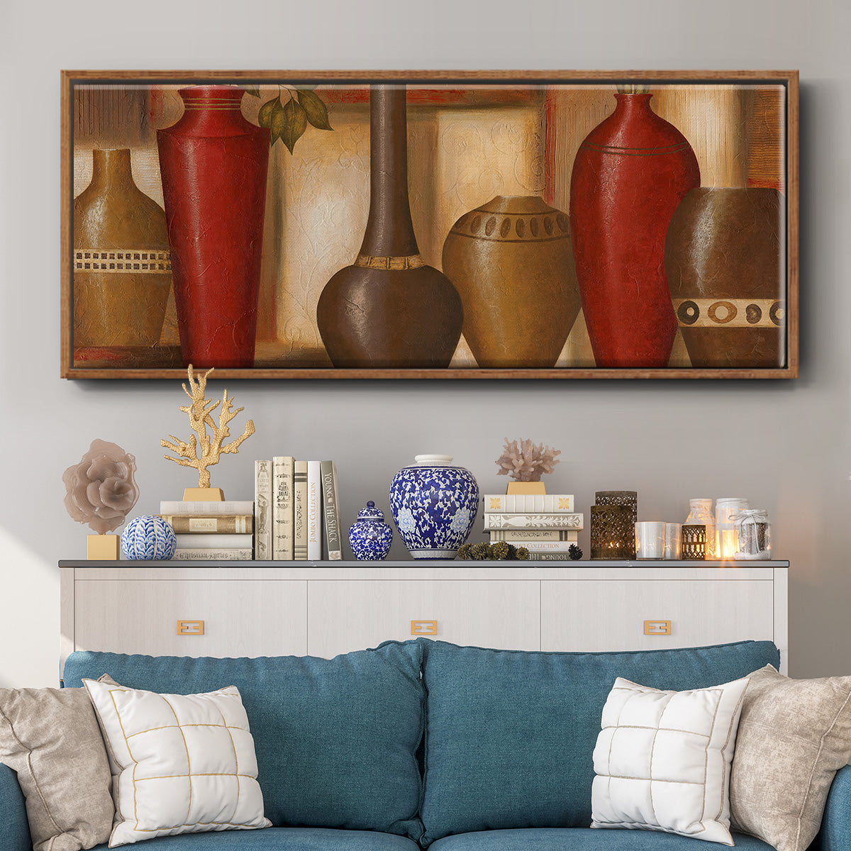 World Spice Revisited - Floater Framed Canvas Print
