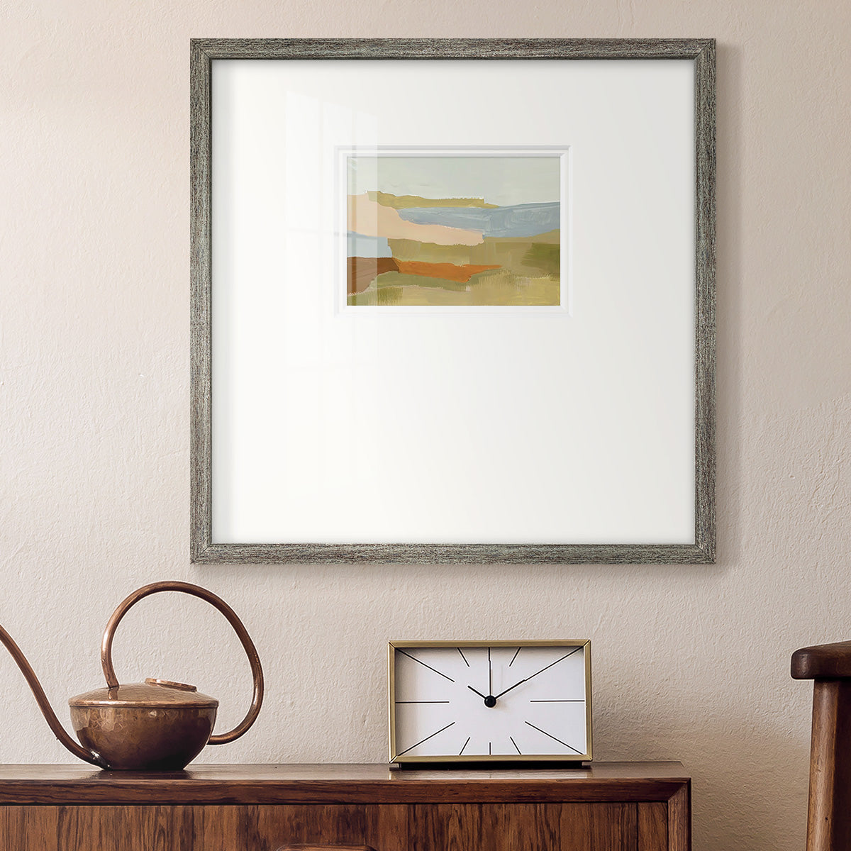 Stacked Landscape IV Premium Framed Print Double Matboard