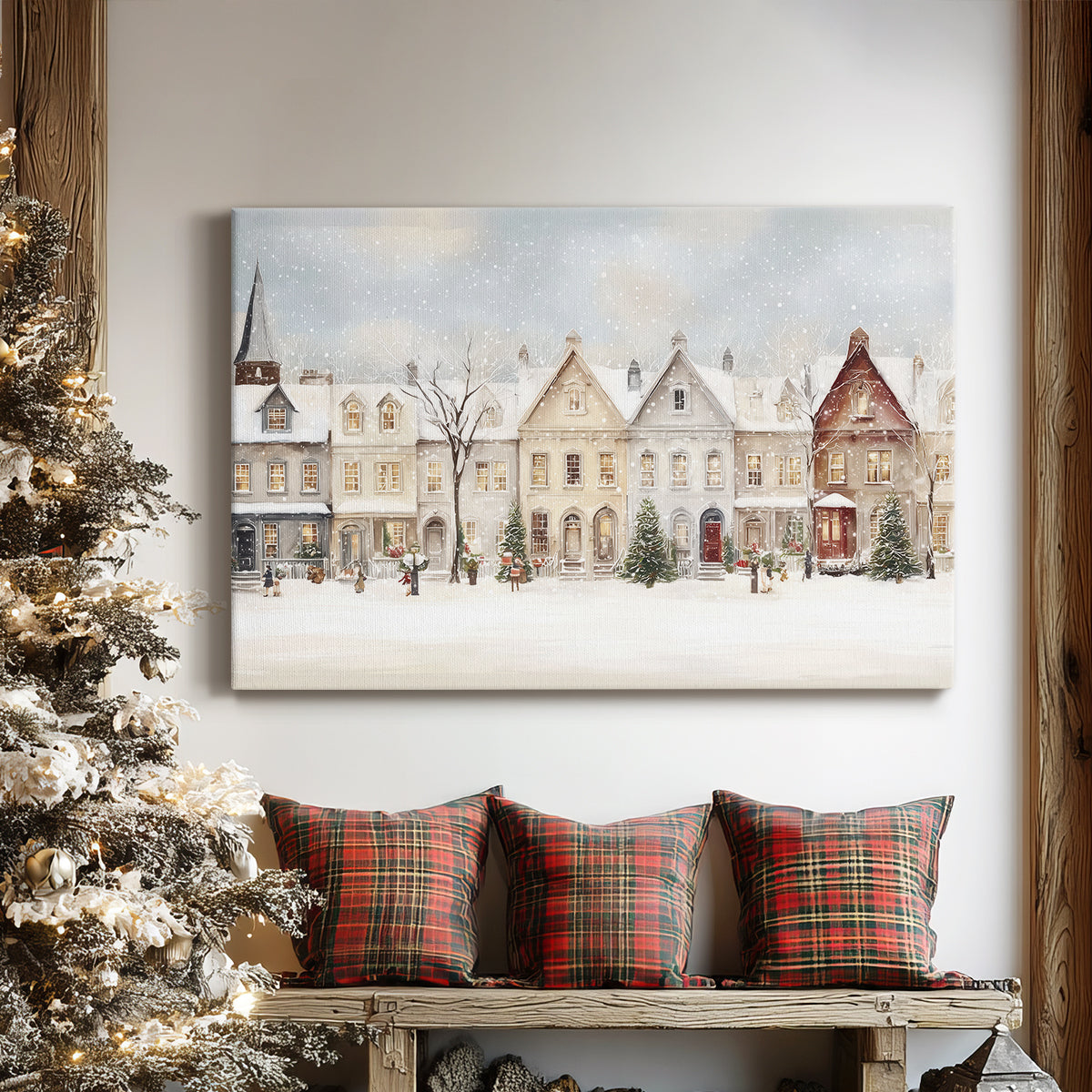 Snowwhite Night Green - Canvas Art Print