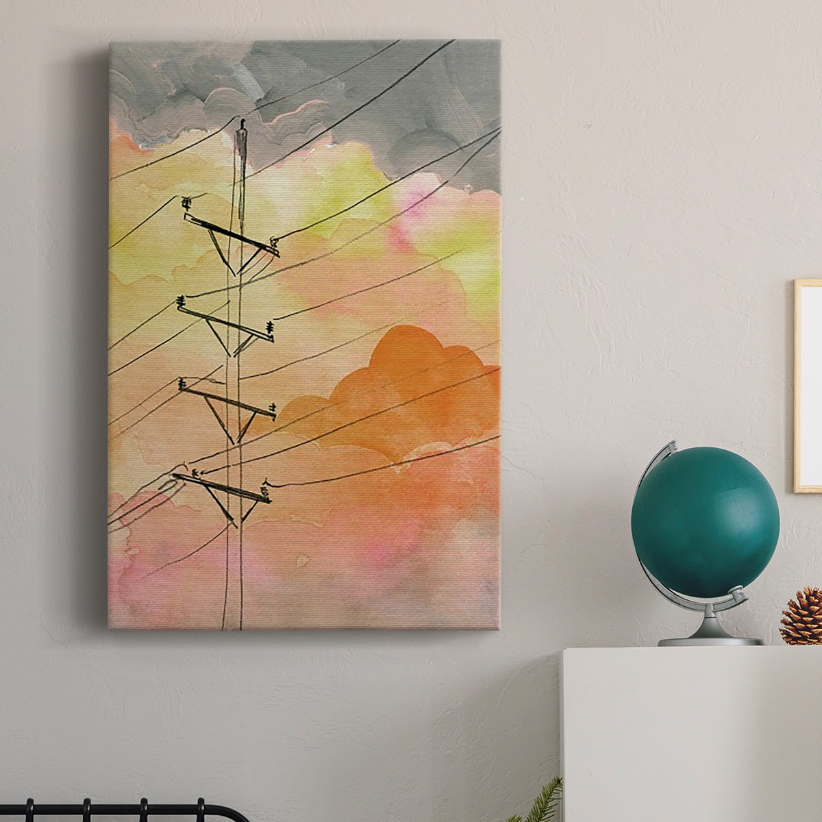 Cloudy Communication I Premium Gallery Wrapped Canvas - Ready to Hang