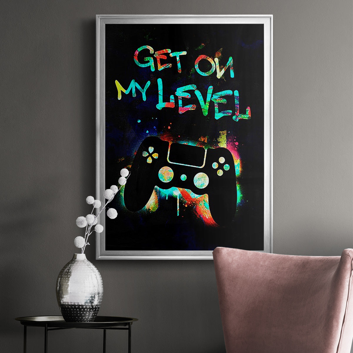 Gamer Tag II - Modern Framed Canvas Print