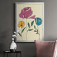 Colored Floral II - Modern Framed Canvas Print