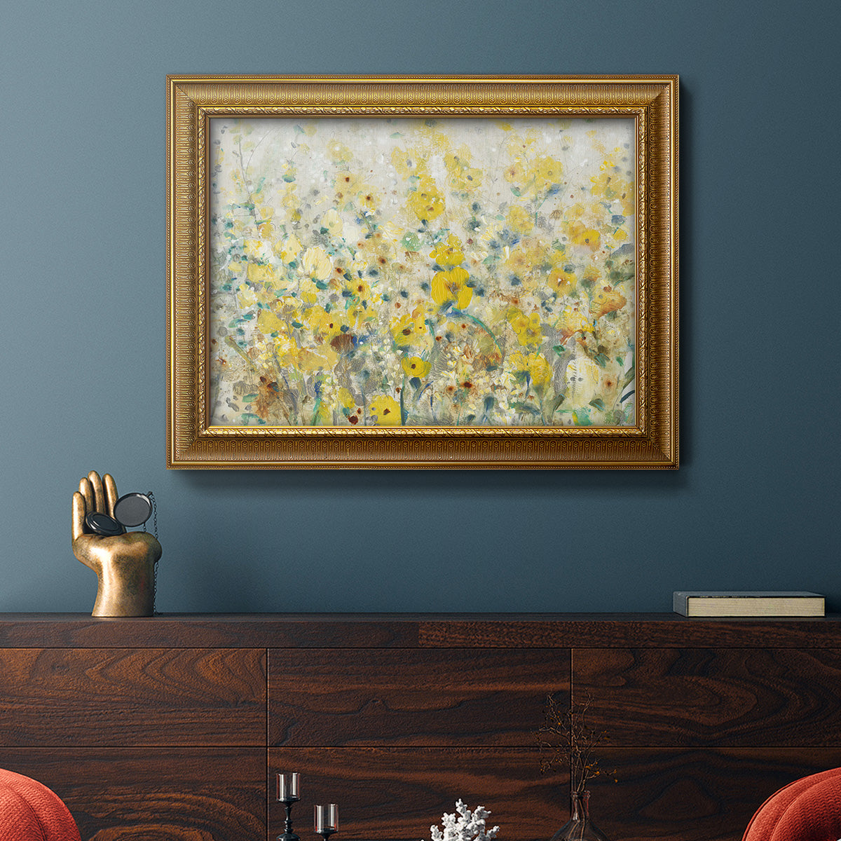 Cheerful Garden II Premium Framed Canvas- Ready to Hang