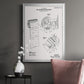 Toilet Paper Patent III - Modern Framed Canvas Print