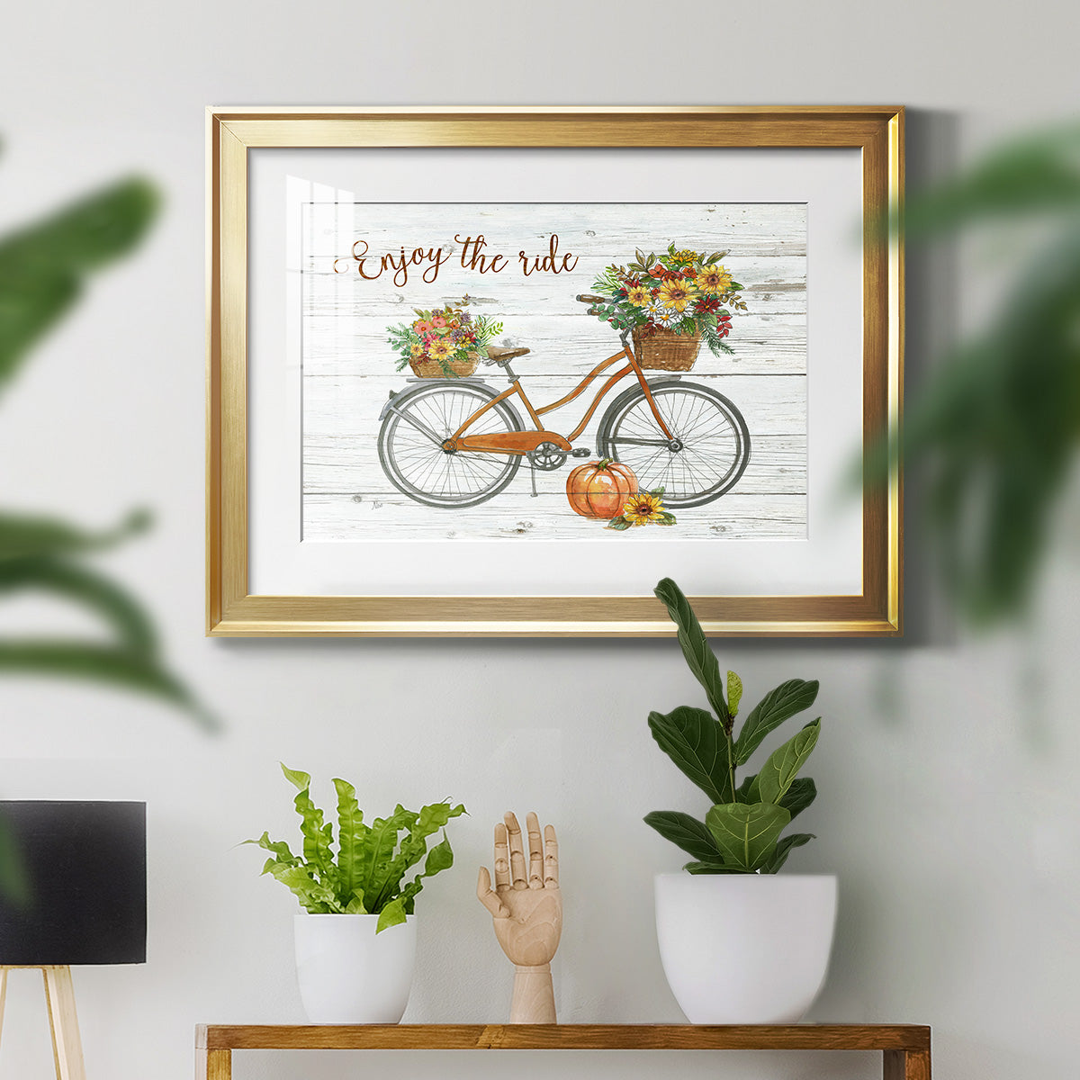 Harvest Bike - Modern Framed Art Print