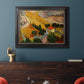 Valley With Ploughman Seen from Above - Ornate Framed Canvas Print