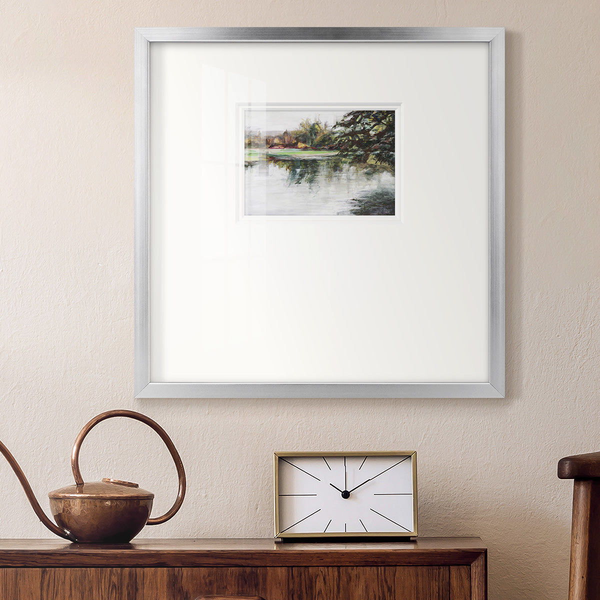 Upon Reflection- Premium Framed Print Double Matboard