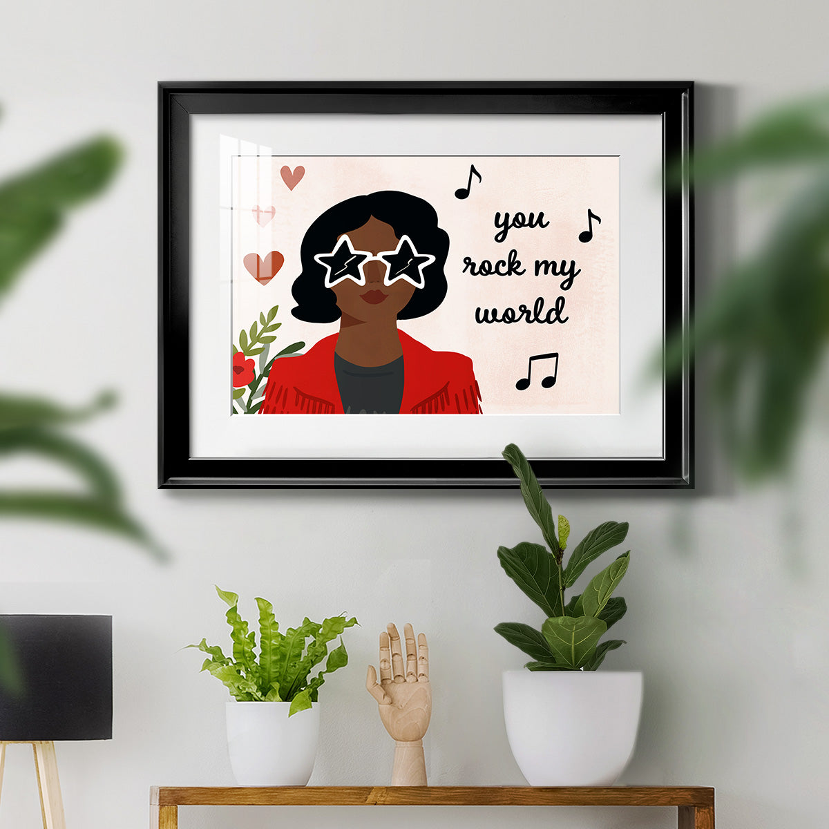Darling Valentine Collection A - Modern Framed Art Print