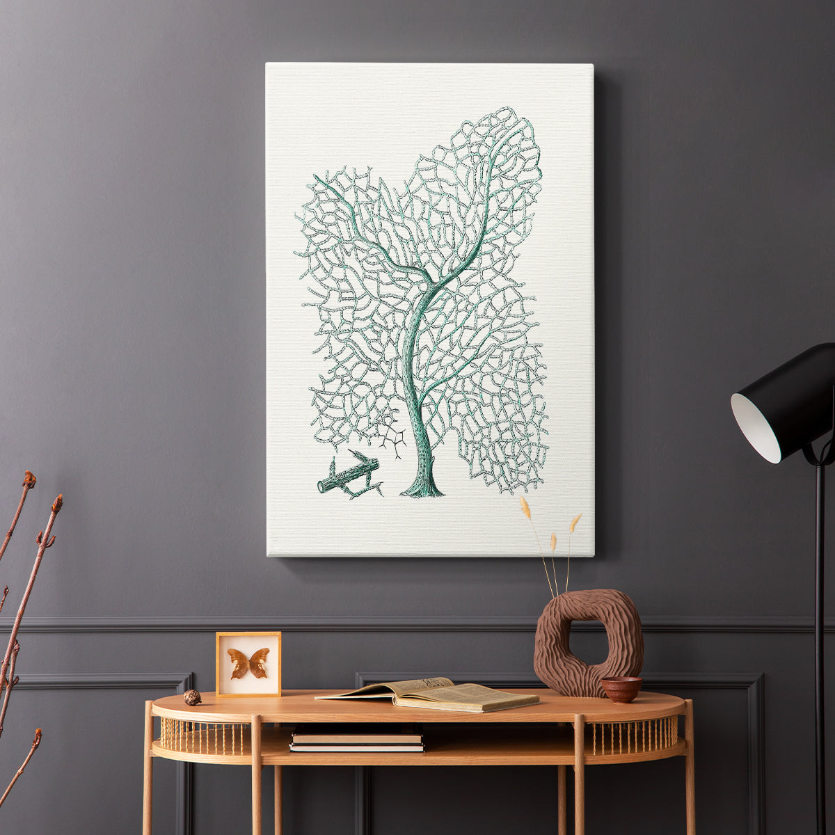 Antique Coastal Coral II - Canvas Art Print