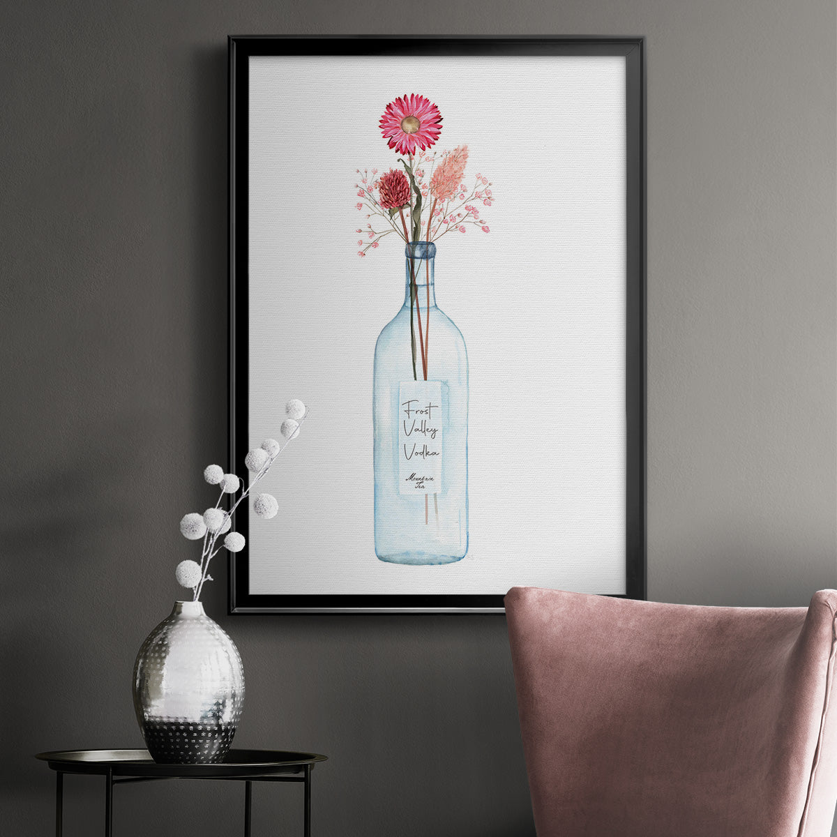 Frost Valley Vodka - Modern Framed Canvas Print