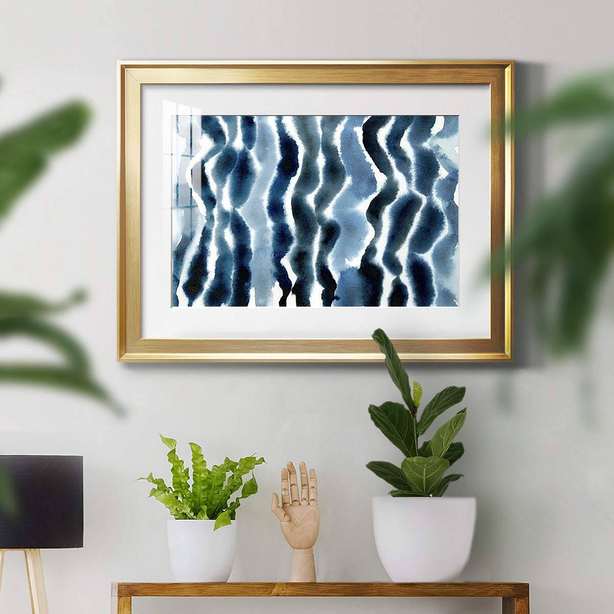 True Blue Wave I Premium Framed Print - Ready to Hang