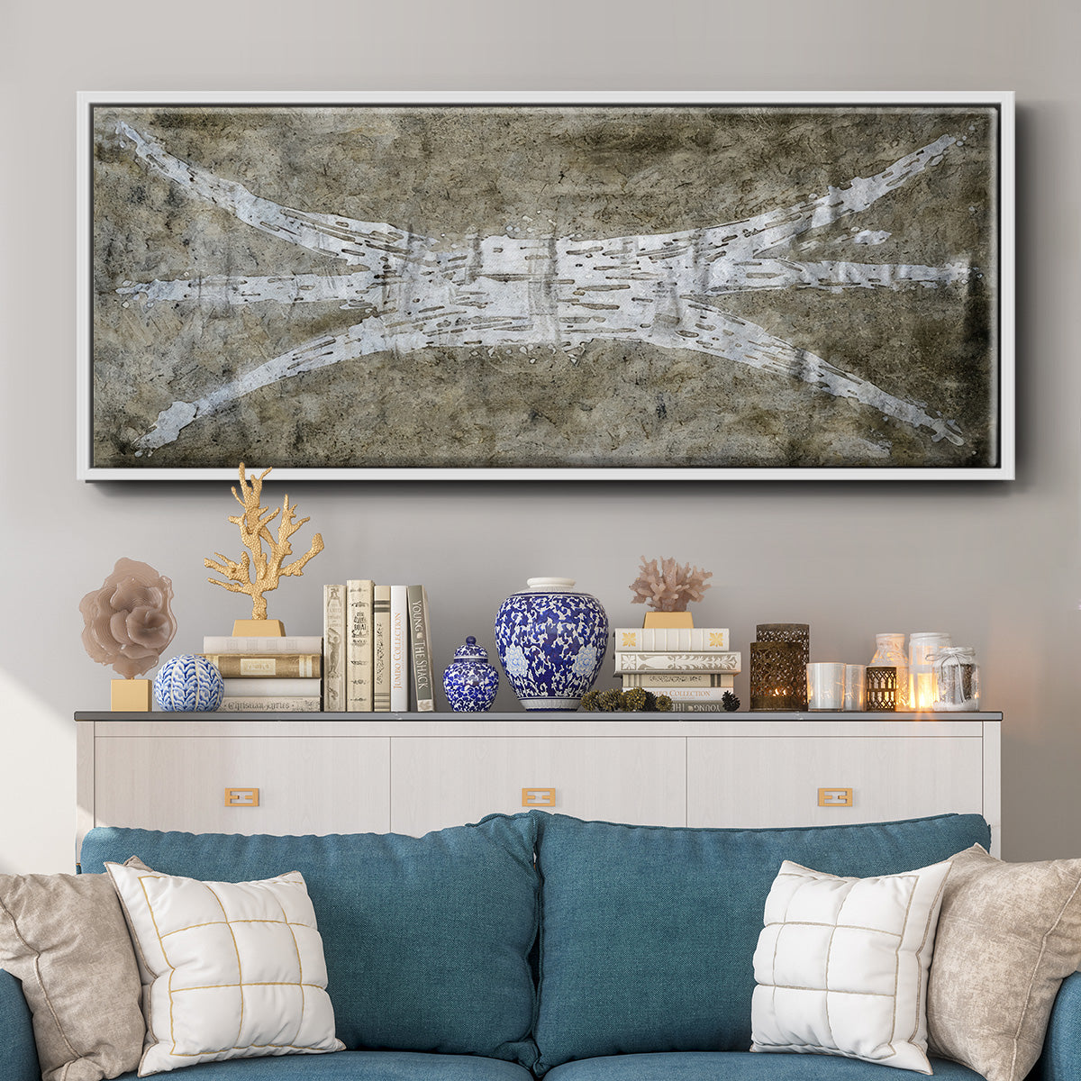 Water Carrier III - Floater Framed Canvas Print