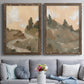 Hillside Walking Path I - Premium Framed Canvas 2 Piece Set - Ready to Hang