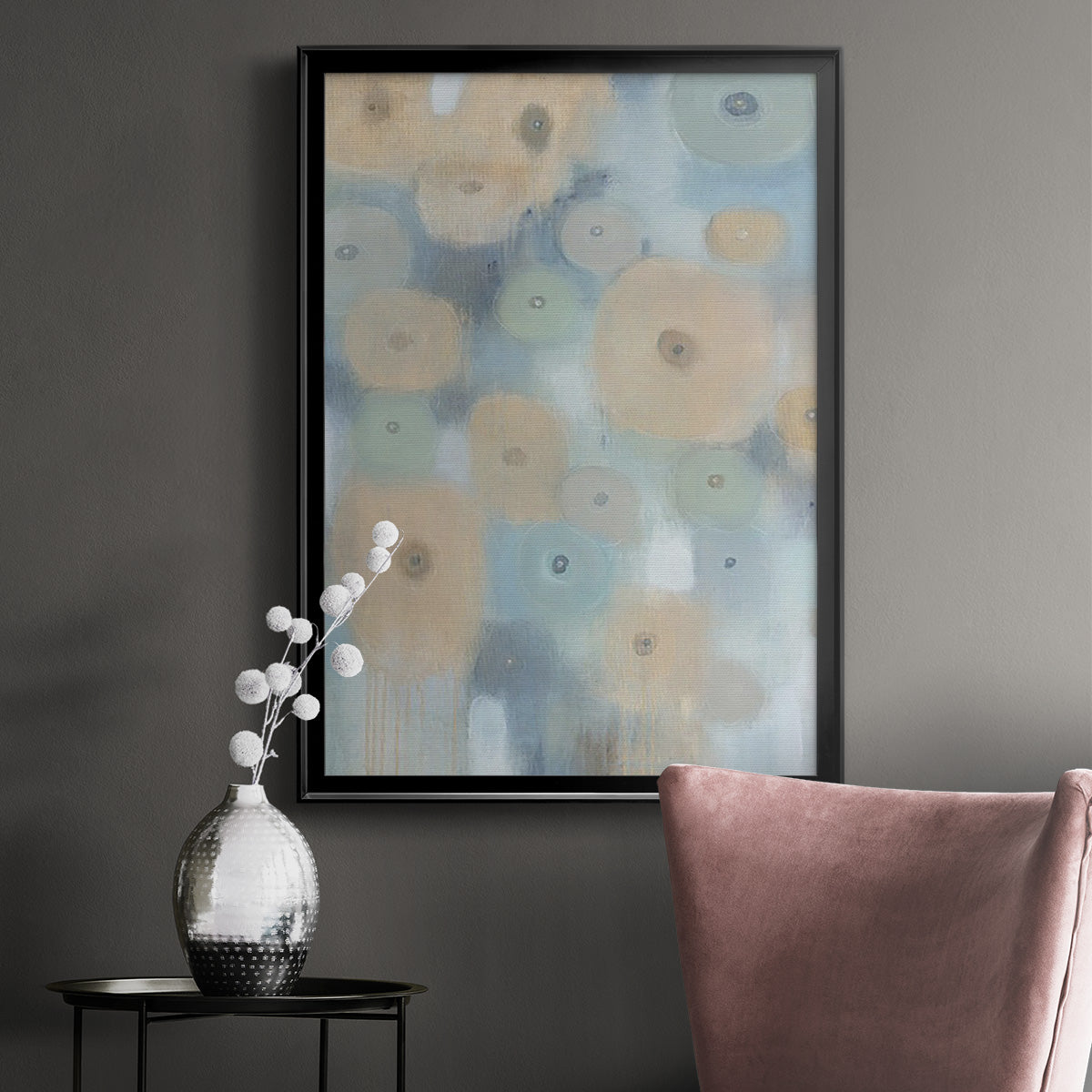 Spinning Wheels I - Modern Framed Canvas Print