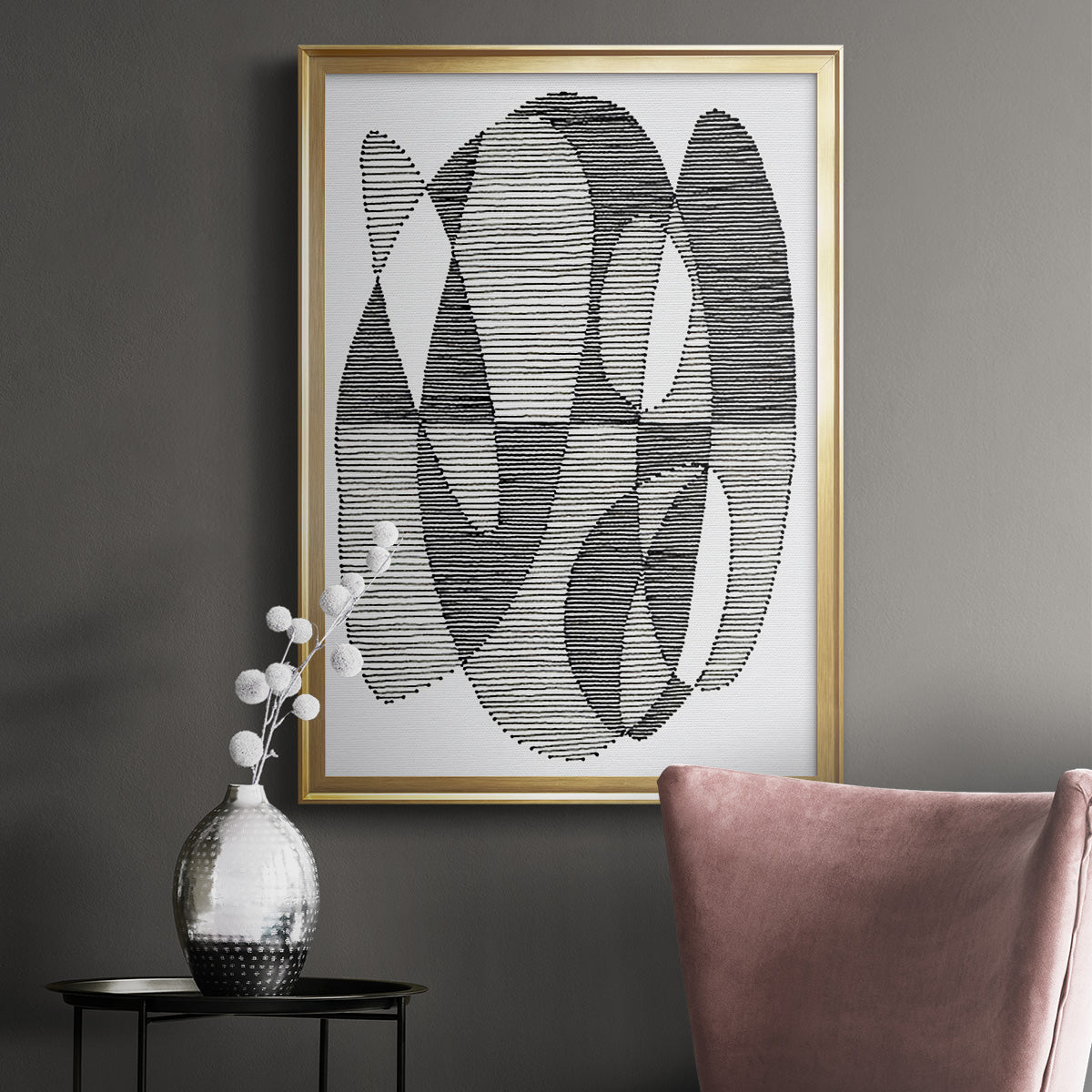 Opposite Day II - Modern Framed Canvas Print