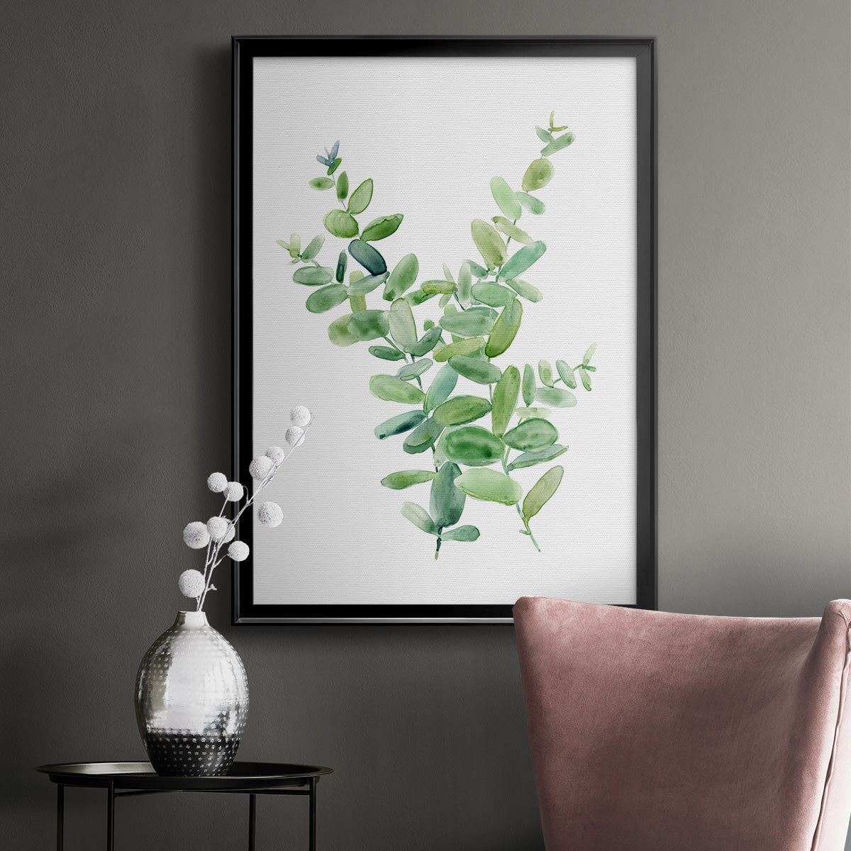 Eucalyptus III - Modern Framed Canvas Print