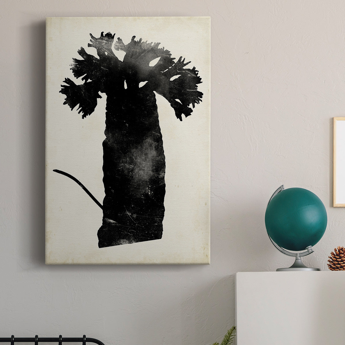 Fern Silhouette II Premium Gallery Wrapped Canvas - Ready to Hang