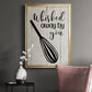 Whisked Away - Modern Framed Canvas Print