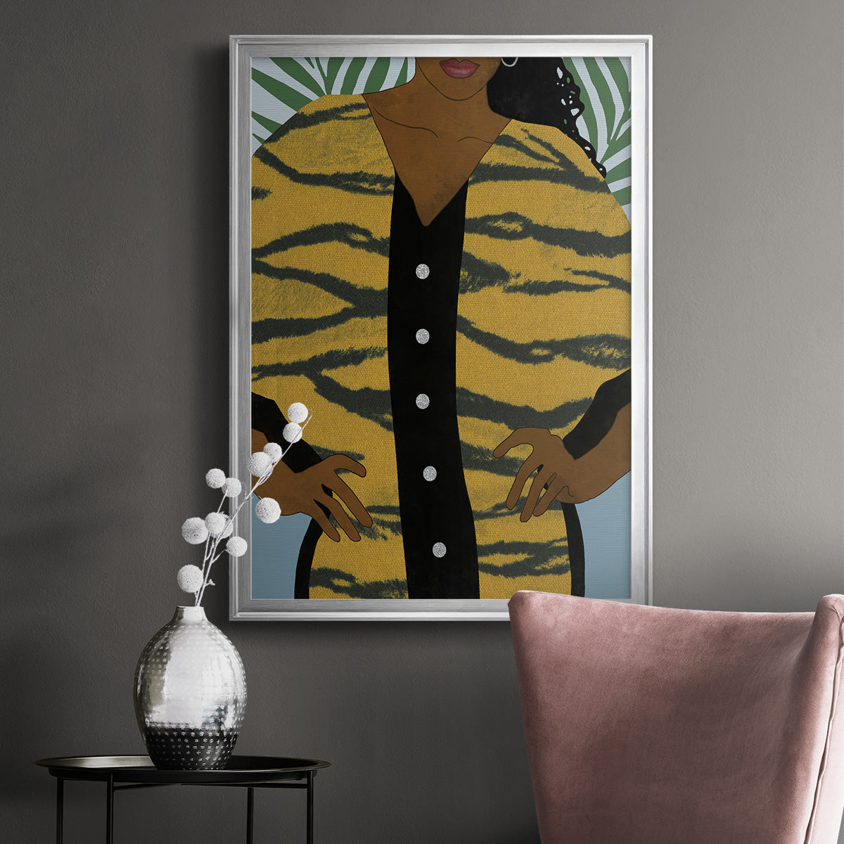 Her Style II - Modern Framed Canvas Print