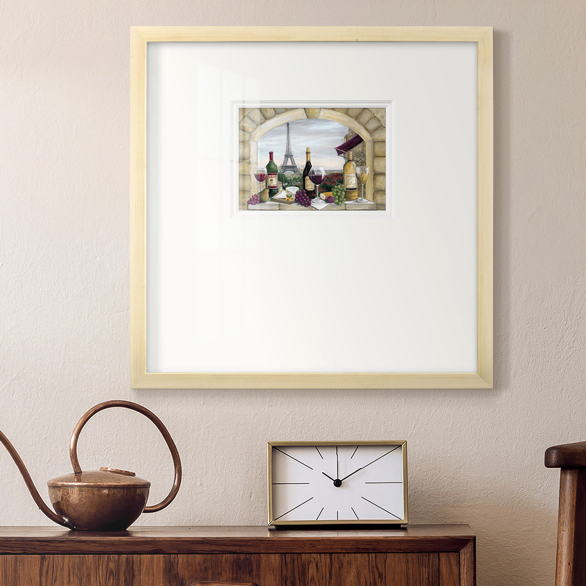 Paris Delight Premium Framed Print Double Matboard