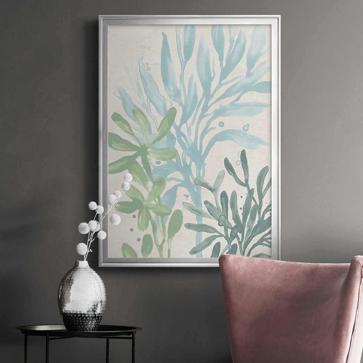 Swaying Seagrass II - Modern Framed Canvas Print