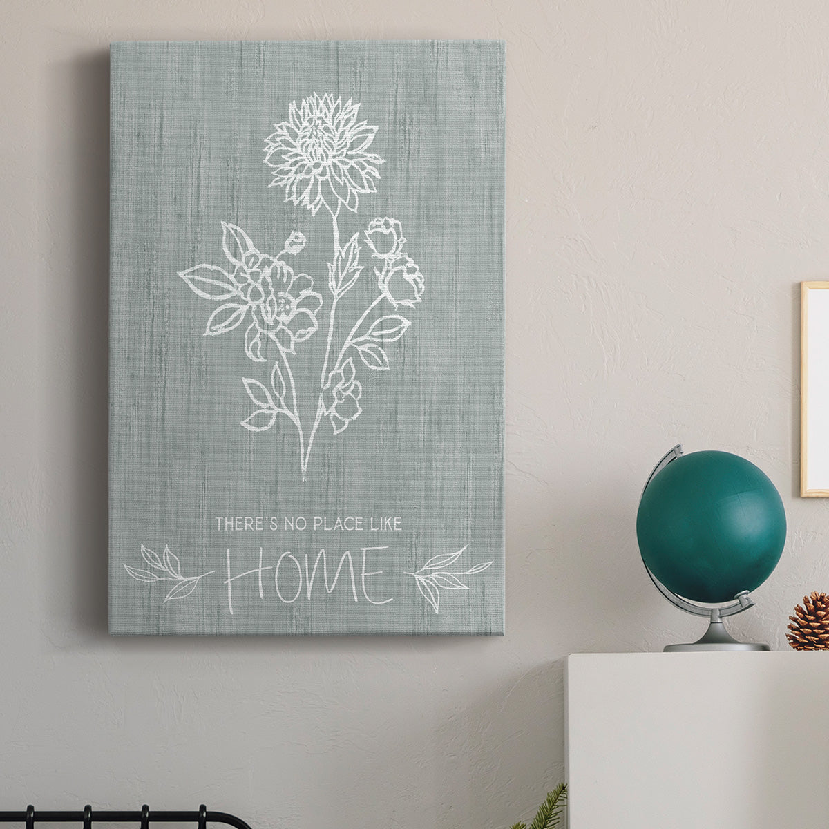 No Place Like Home Sketch Premium Gallery Wrapped Canvas - Ready to Hang