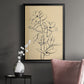 Magnolia Sketch I - Modern Framed Canvas Print