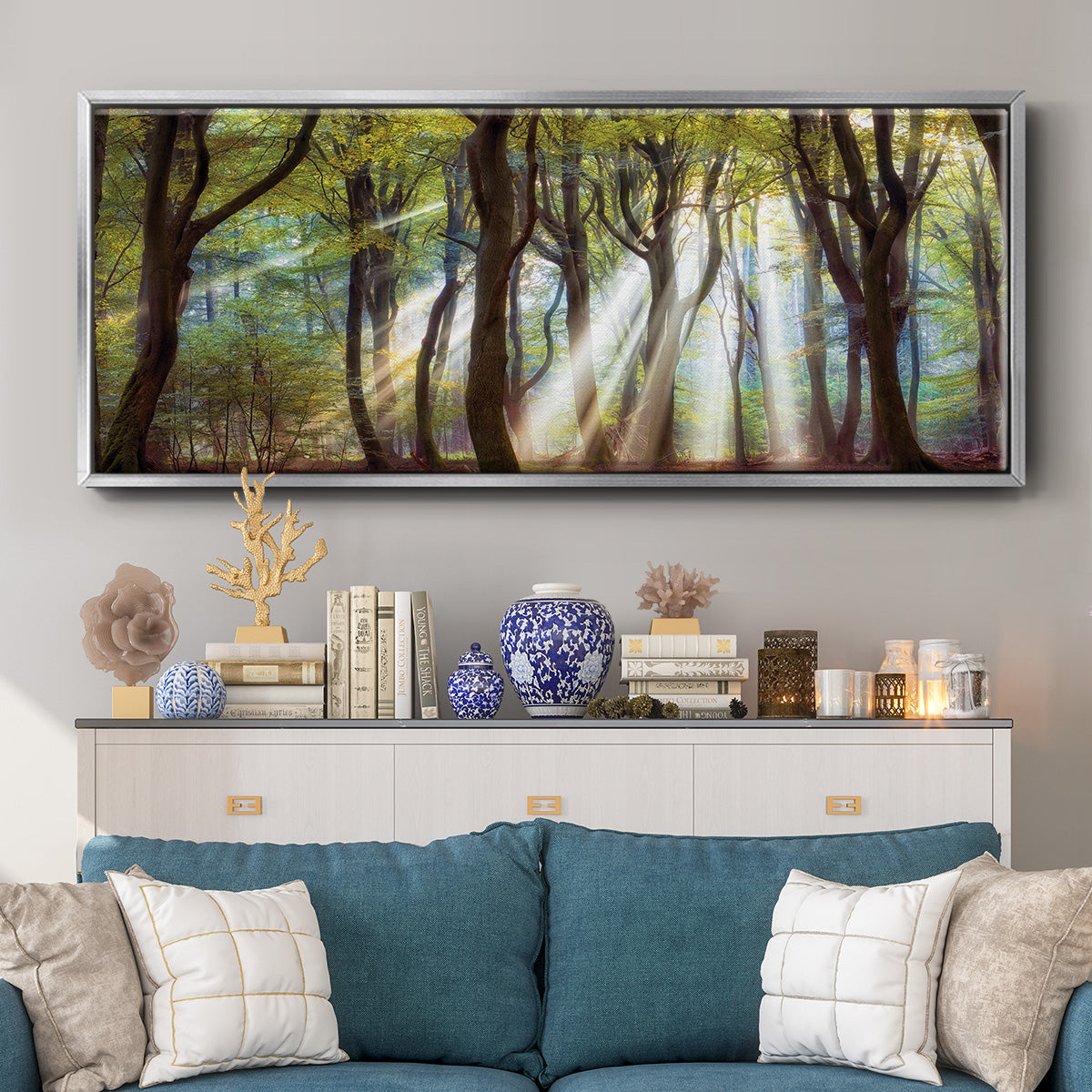 Majestic Morning - Floater Framed Canvas Print