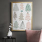 Christmas Tree Sketchbook I - Modern Framed Canvas Print