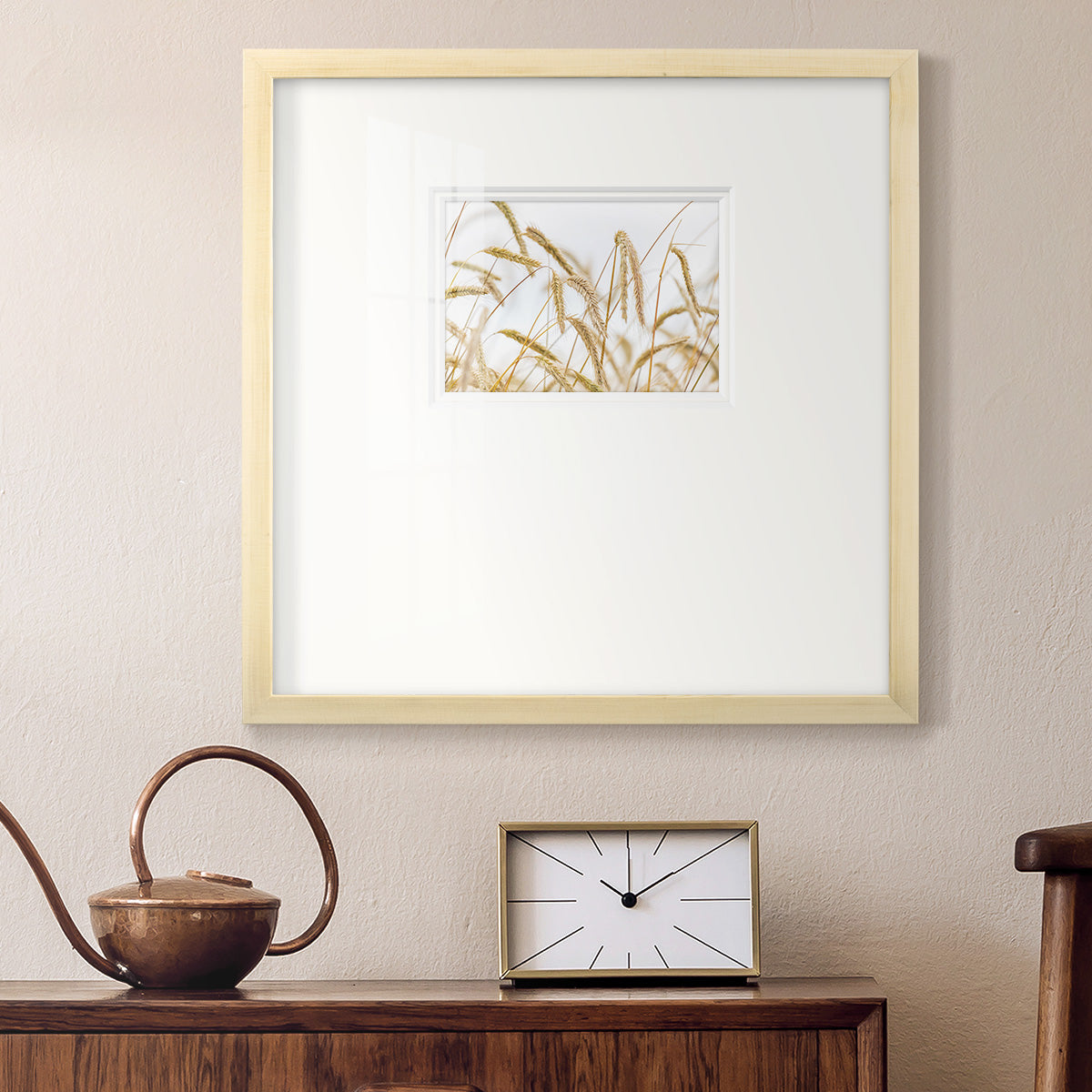 Wheat Premium Framed Print Double Matboard