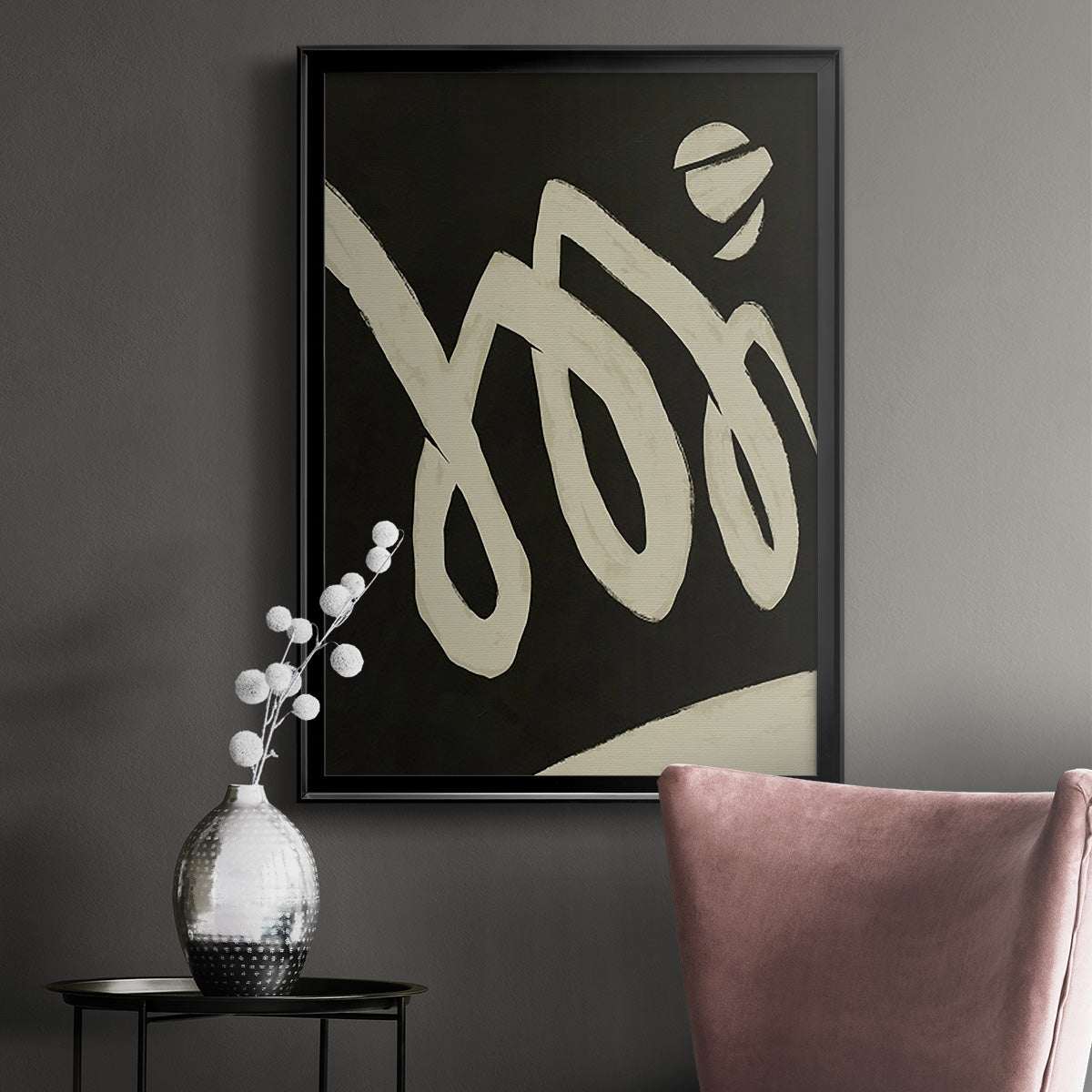 Neutral Spring IV - Modern Framed Canvas Print