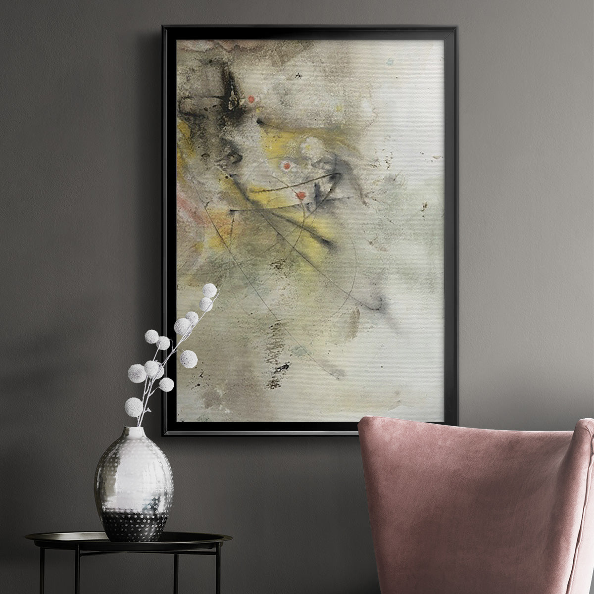 Soft Inspiration II - Modern Framed Canvas Print