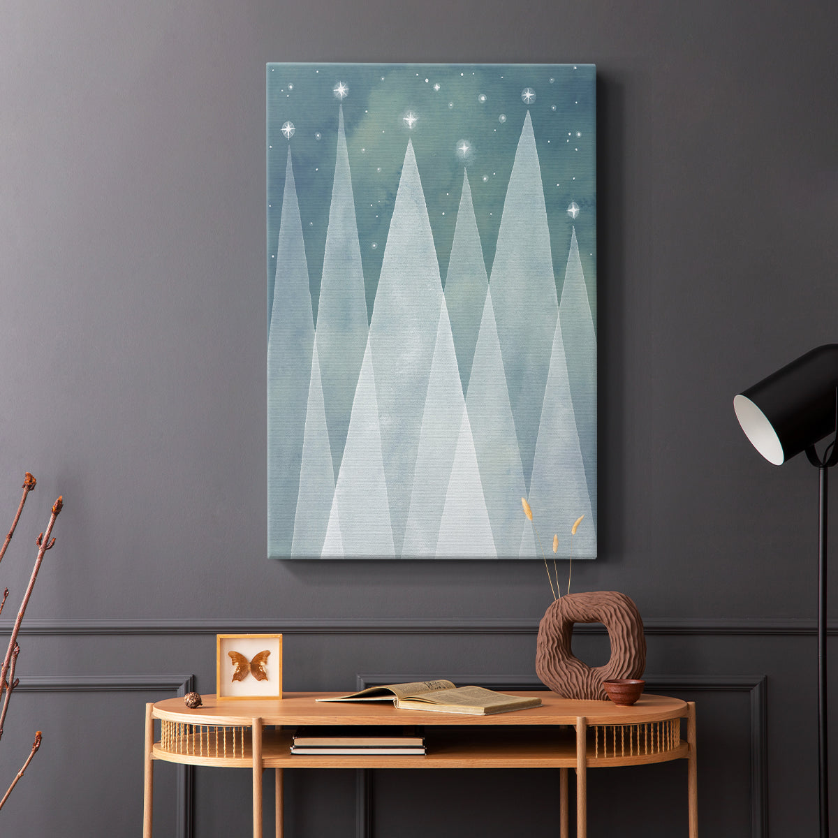 Mod Evergreens II - Canvas Art Print