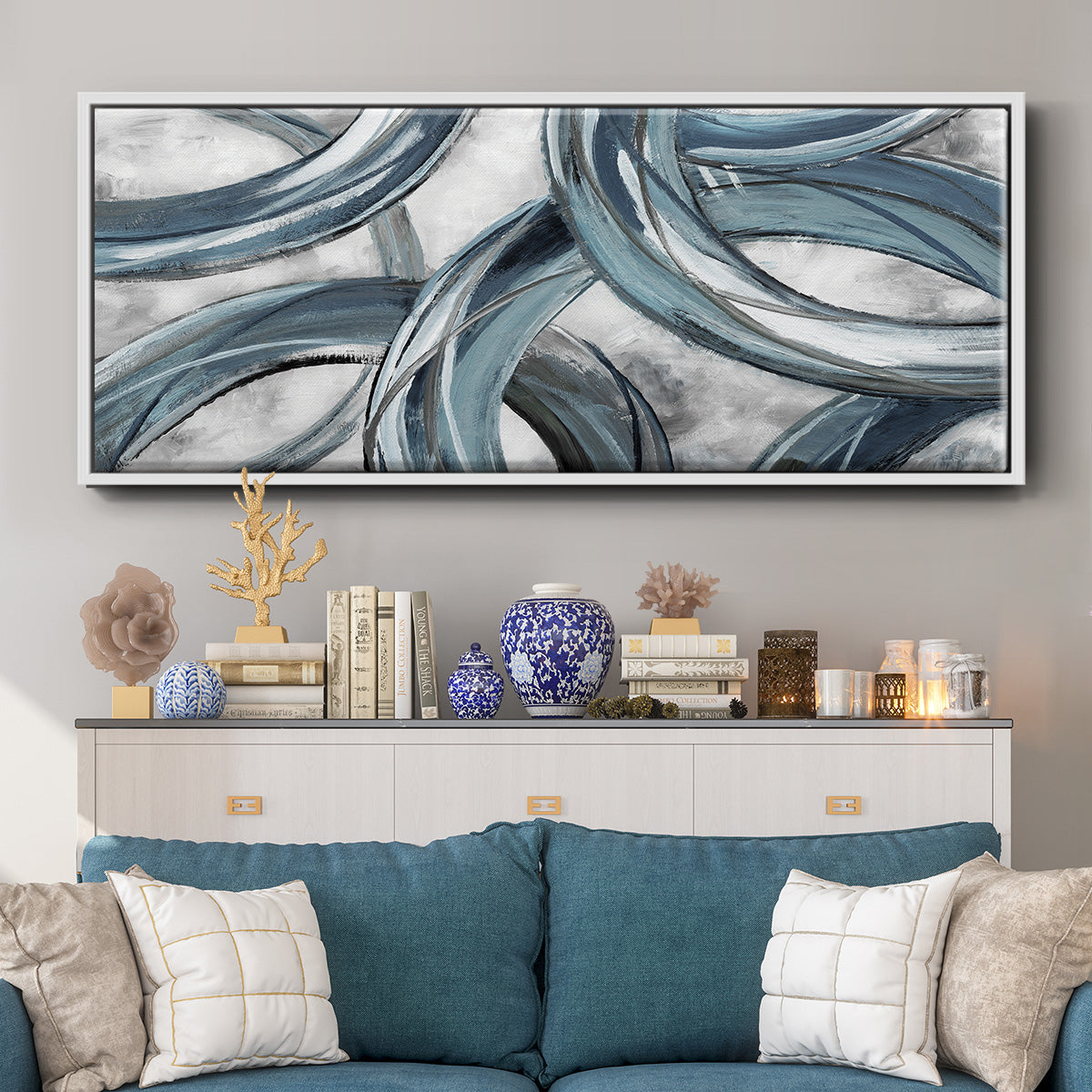 Ring Around - Floater Framed Canvas Print